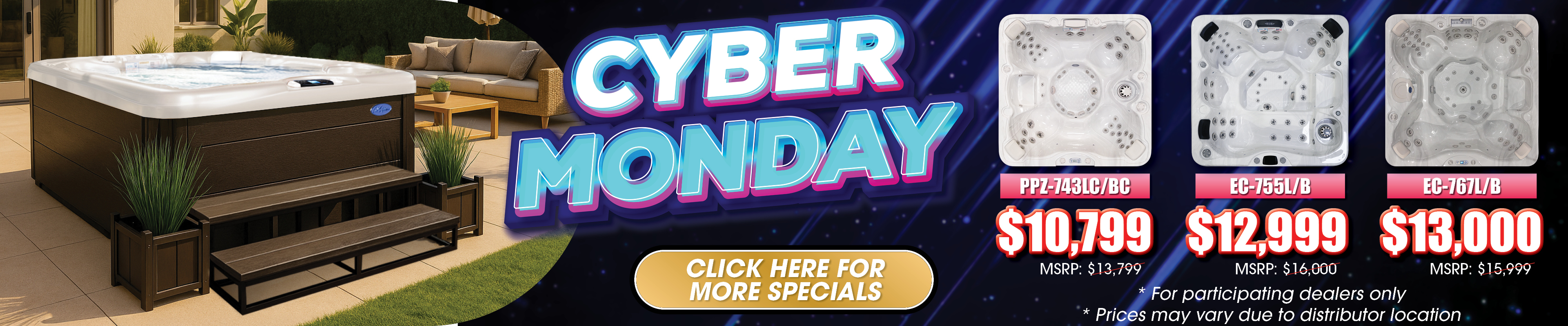 Calspas hot tub being used in a family setting - Charleston